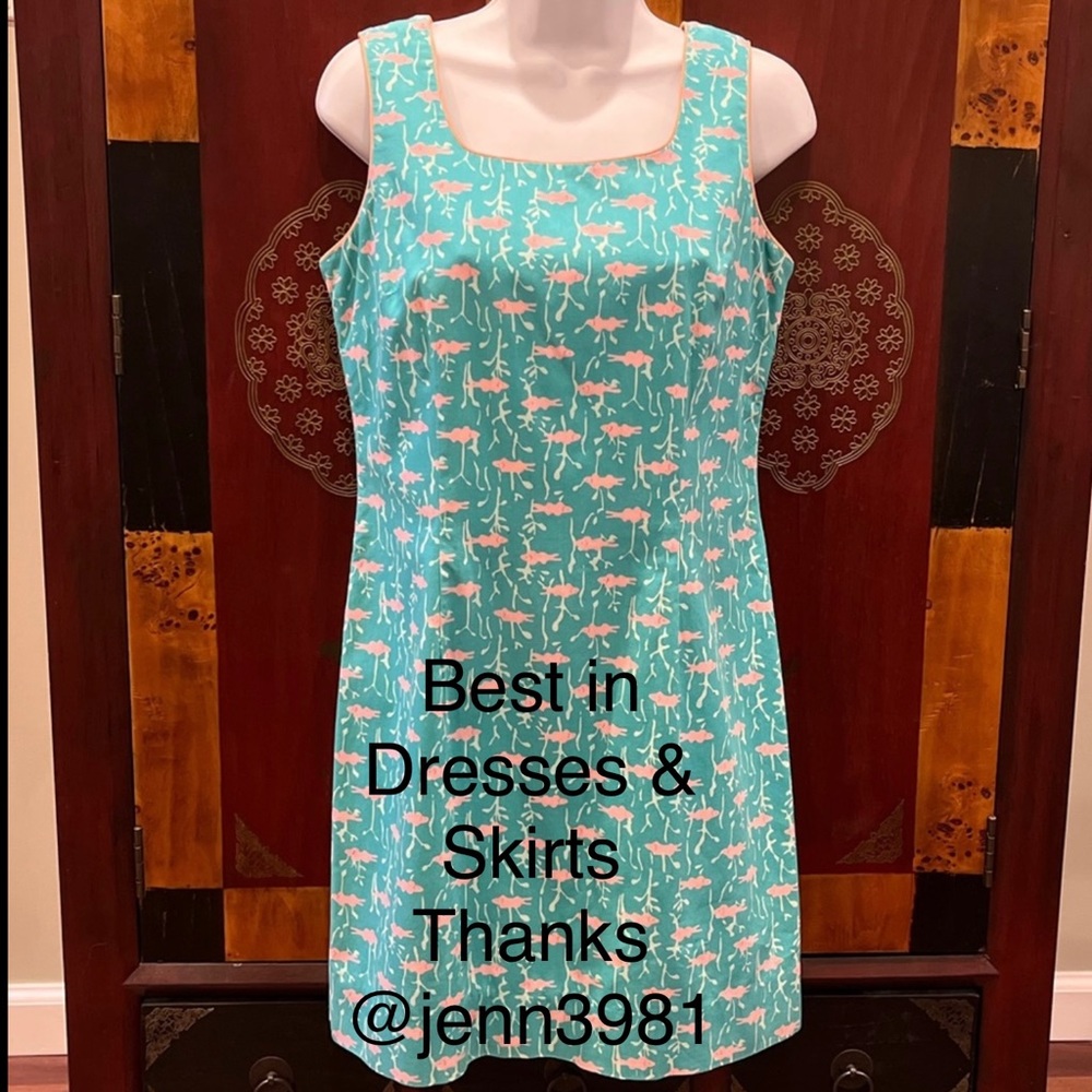 Lilly Pulitzer Women’s Lined Cotton Shift Dress size 4